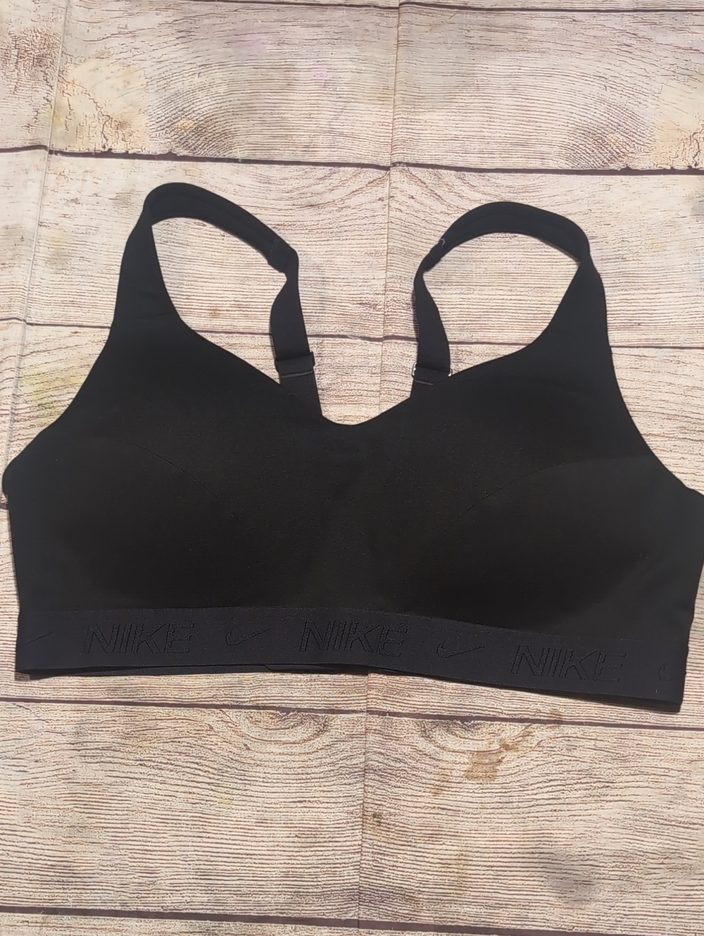 Nike Indy Women's Black High Support Dry Fit Sports Bra Size L